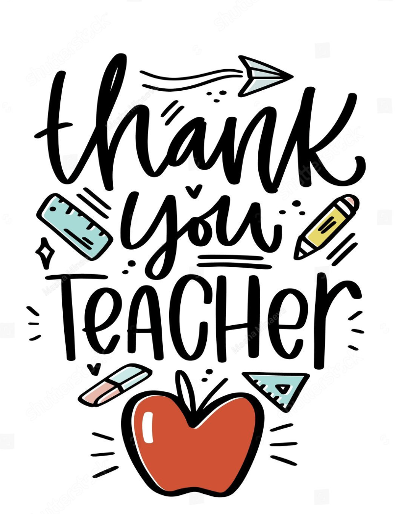 Thank you and Happy teacher appreciation week